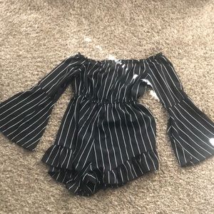 SHEIN strapless romper